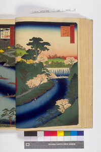 東洋文庫 所蔵 岩崎文庫 名所江戸百景 王子不動の瀧