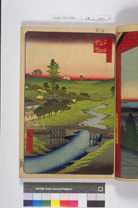 東洋文庫 所蔵 岩崎文庫 名所江戸百景 広尾ふる川	