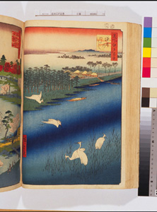 東洋文庫 所蔵 岩崎文庫 名所江戸百景 逆井のわたし